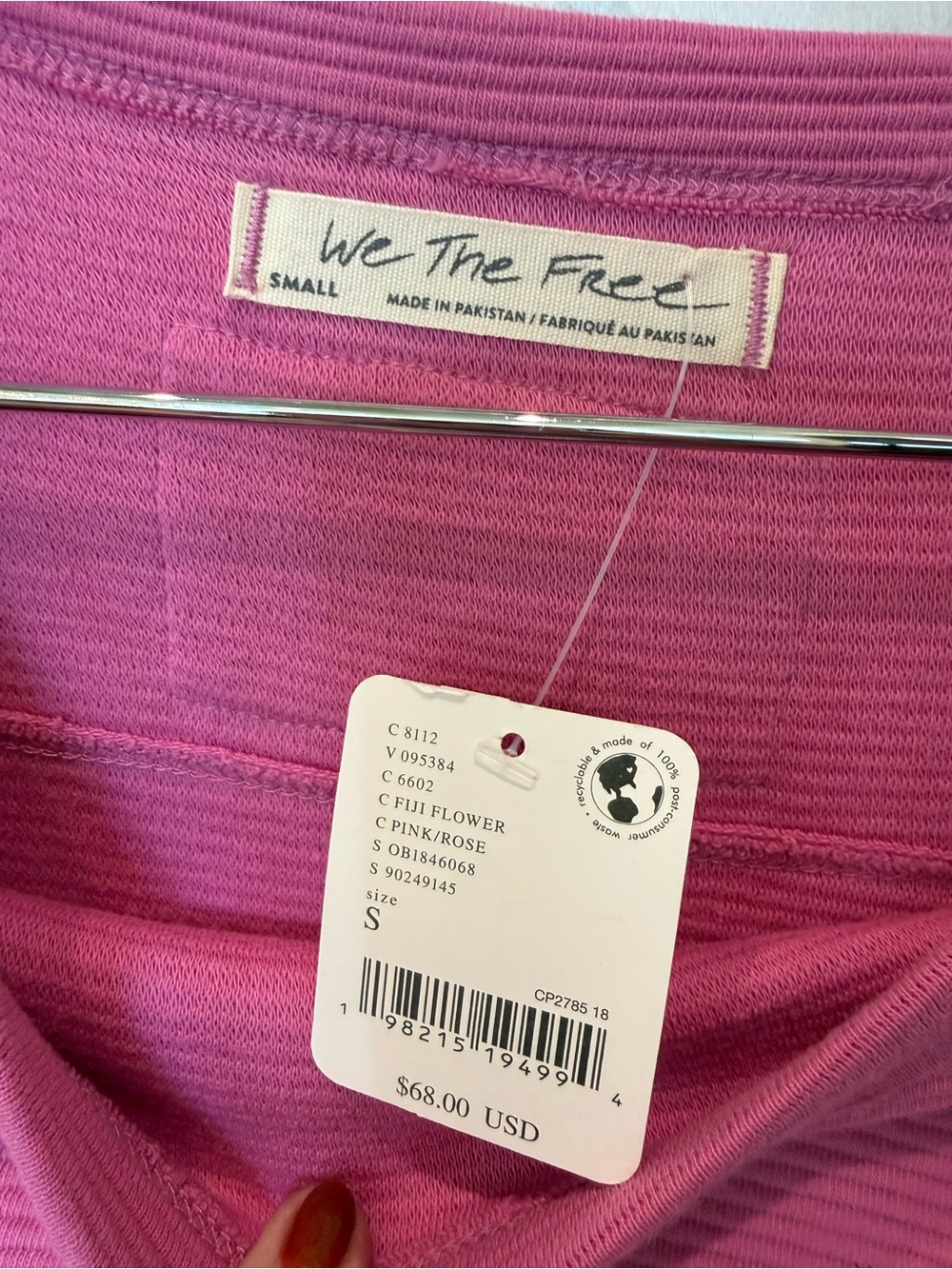 Everyday Ribbed Long-Sleeve Top - Pink - Picture 3 of 4